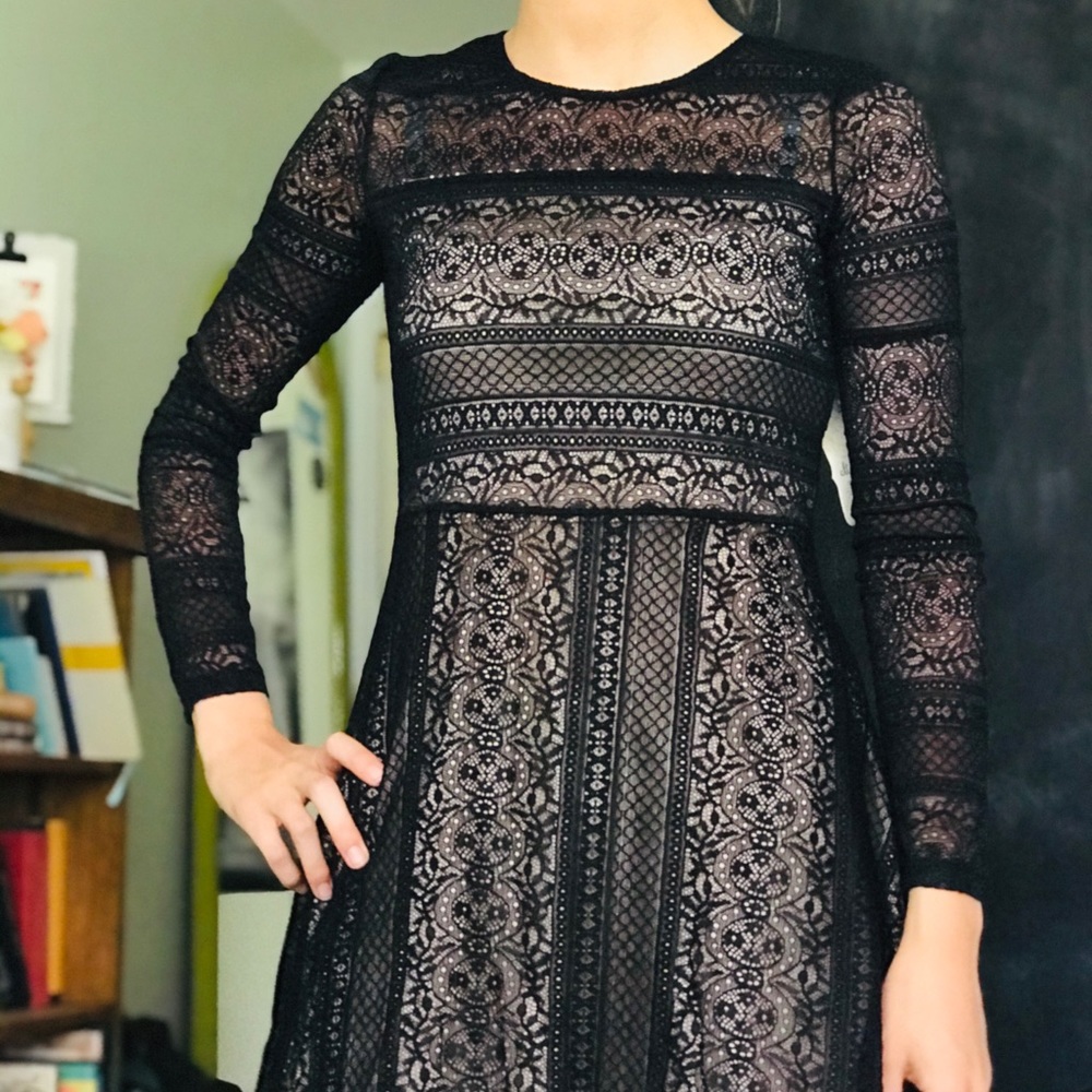 Altar’d State black lace dress